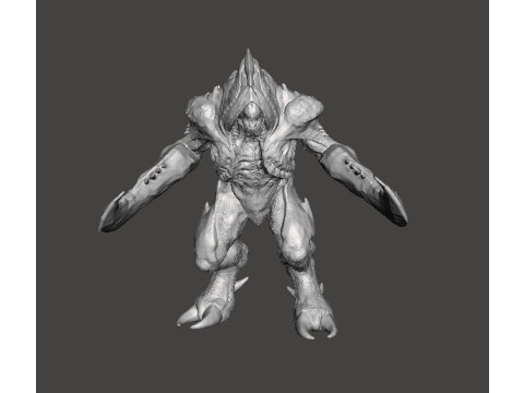COSMIC BARON DEMON MINIATURE MODEL FIGURE FOR FANTASY OR SCIFI GAMES RPG DND 3D Принт Модель