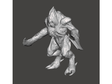 COSMIC BARON DEMON MINIATURE MODEL FIGURE FOR FANTASY OR SCIFI GAMES RPG DND 3D Baskı Modeli