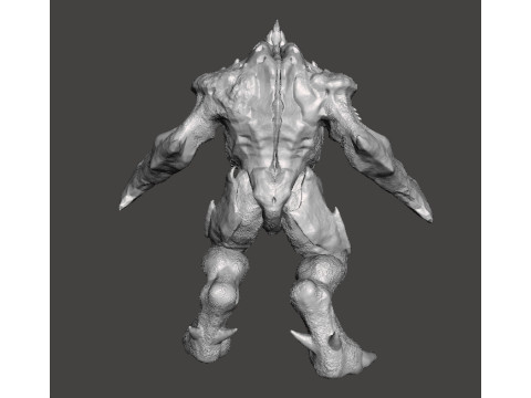 COSMIC BARON DEMON MINIATURE MODEL FIGURE FOR FANTASY OR SCIFI GAMES RPG DND 3D Baskı Modeli