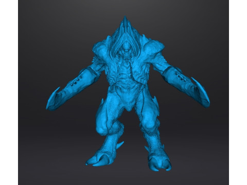 COSMIC BARON DEMON MINIATURE MODEL FIGURE FOR FANTASY OR SCIFI GAMES RPG DND 3D Baskı Modeli