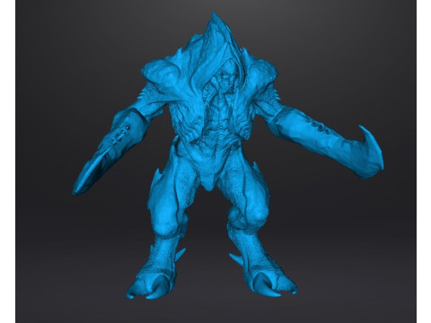 COSMIC BARON DEMON MINIATURE MODEL FIGURE FOR FANTASY OR SCIFI GAMES RPG DND 3D Baskı Modeli
