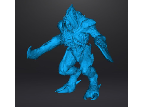 COSMIC BARON DEMON MINIATURE MODEL FIGURE FOR FANTASY OR SCIFI GAMES RPG DND 3D Baskı Modeli