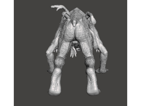 THE HOUND DEMON MINIATURE MODEL FIGURE FOR FANTASY OR HORROR GAMES RPG DND Modello di stampa 3D