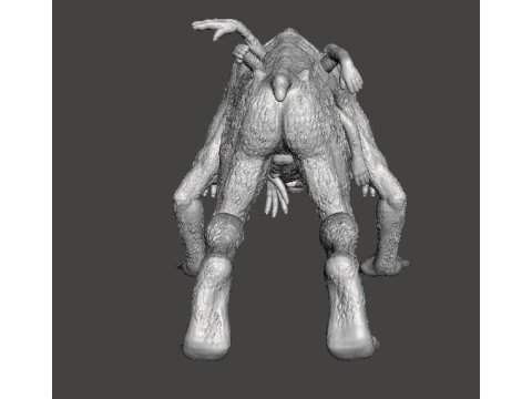 THE HOUND DEMON MINIATURE MODEL FIGURE FOR FANTASY OR HORROR GAMES RPG DND 3D Print Model
