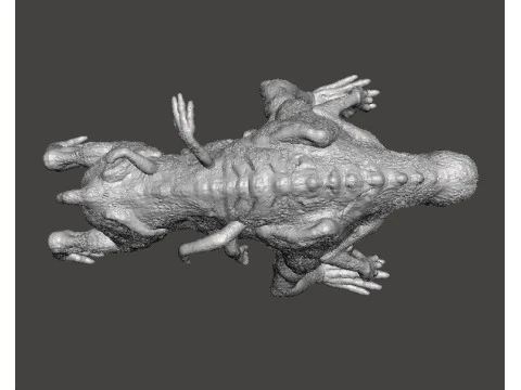 THE HOUND DEMON MINIATURE MODEL FIGURE FOR FANTASY OR HORROR GAMES RPG DND 3D Print Model