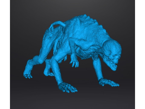 THE HOUND DEMON MINIATURE MODEL FIGURE FOR FANTASY OR HORROR GAMES RPG DND Modello di stampa 3D