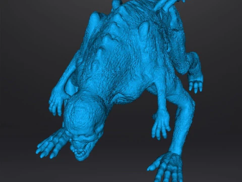 THE HOUND DEMON MINIATURE MODEL FIGURE FOR FANTASY OR HORROR GAMES RPG DND 3D Print Model