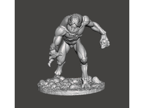 HELLKNIGHT DEMON MINIATURE MODEL FIGURE FOR FANTASY OR SCIFI GAMES RPG DND Modelo de impresión 3D