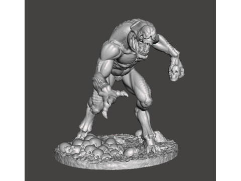 HELLKNIGHT DEMON MINIATURE MODEL FIGURE FOR FANTASY OR SCIFI GAMES RPG DND Modèles 3D en vedette