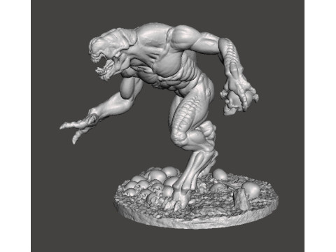 HELLKNIGHT DEMON MINIATURE MODEL FIGURE FOR FANTASY OR SCIFI GAMES RPG DND Modèles 3D en vedette