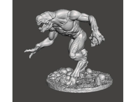 FIGURA MODELO EN MINIATURA DE DEMONIO HELLKNIGHT PARA JUEGOS DE FANTAS&Iacute;A O SCIFI RPG DND Modelo de impresión 3D