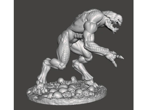 FIGURA MODELO EN MINIATURA DE DEMONIO HELLKNIGHT PARA JUEGOS DE FANTAS&Iacute;A O SCIFI RPG DND Modelo de impresión 3D