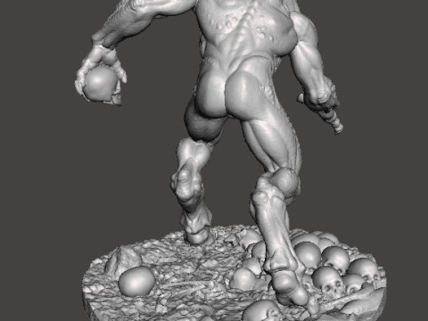 HELLKNIGHT DEMON MINIATURE MODEL FIGURE FOR FANTASY OR SCIFI GAMES RPG DND Modèles 3D en vedette