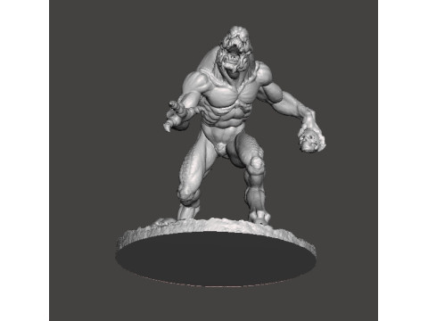HELLKNIGHT DEMON MINIATURE MODEL FIGURE FOR FANTASY OR SCIFI GAMES RPG DND Modèles 3D en vedette