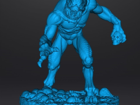 HELLKNIGHT DEMON MINIATURE MODEL FIGURE FOR FANTASY OR SCIFI GAMES RPG DND Modèles 3D en vedette