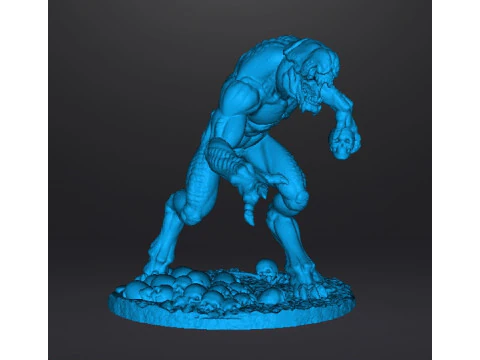 FIGURA MODELO EN MINIATURA DE DEMONIO HELLKNIGHT PARA JUEGOS DE FANTAS&Iacute;A O SCIFI RPG DND Modelo de impresión 3D