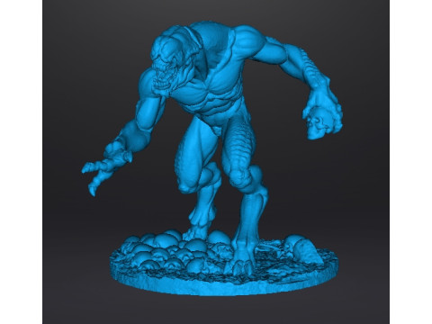 HELLKNIGHT DEMON MINIATURE MODEL FIGURE FOR FANTASY OR SCIFI GAMES RPG DND Modèles 3D en vedette