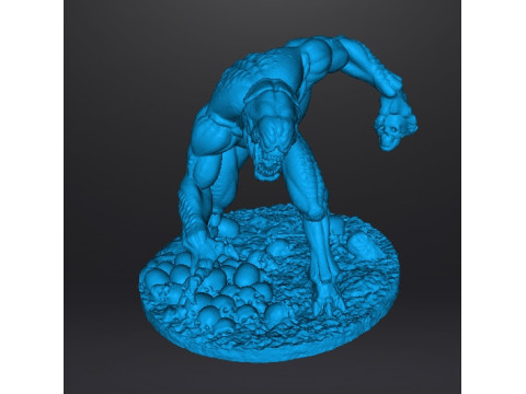 HELLKNIGHT DEMON MINIATURE MODEL FIGURE FOR FANTASY OR SCIFI GAMES RPG DND Modèles 3D en vedette