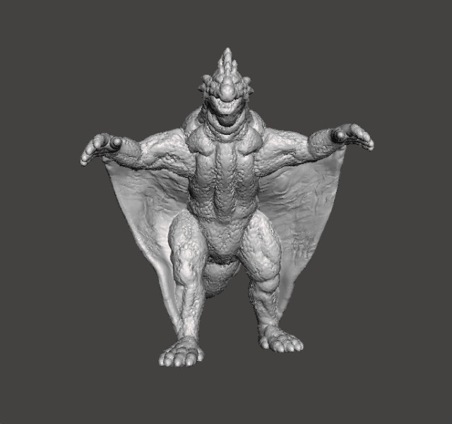 VARAN THE UNBELIEVABLE KAIJU MONSTER MINIATURE GAMES RPG DND Modello di stampa 3D .c4d .max .obj .3ds .fbx .stl .blend