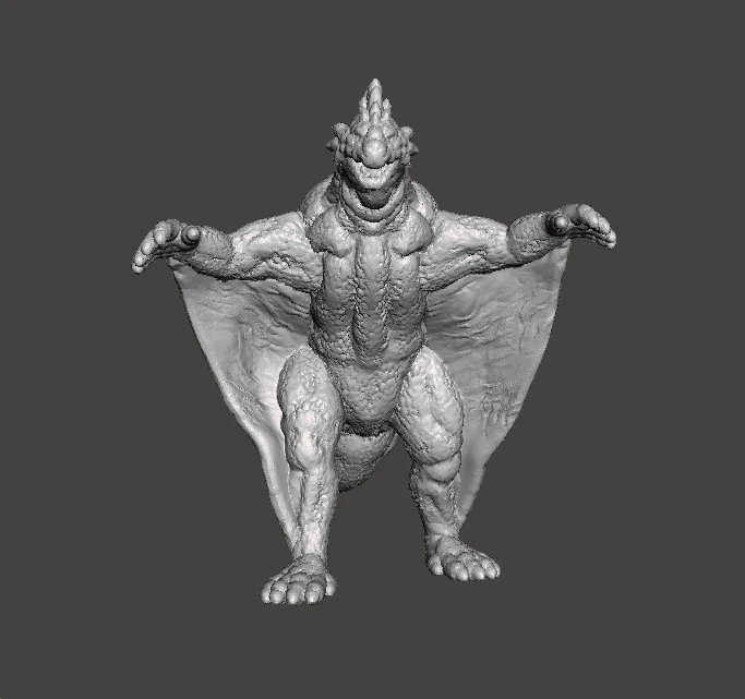 VARAN THE UNBELIEVABLE KAIJU MONSTER MINIATURE GAMES RPG DND 3D Print Model .c4d .max .obj .3ds .fbx .stl .blend 