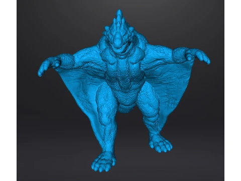 VARAN THE UNBELIEVABLE KAIJU MONSTER MINIATURE GAMES RPG DND 3D Print Model