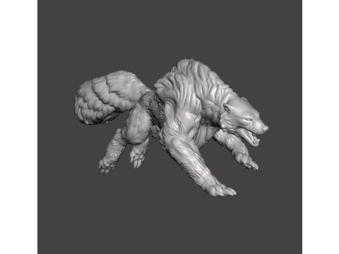 WILD WORG MINIATURE MODEL FOR FANTASY GAMES RPG DND Modelo de impresión 3D