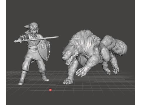 WILD WORG MINIATURE MODEL FOR FANTASY GAMES RPG DND Modelo de impresión 3D