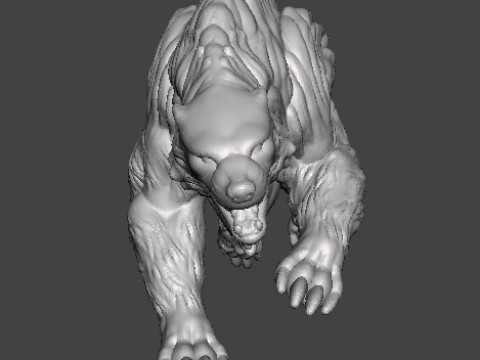 WILD WORG MINIATURE MODEL FOR FANTASY GAMES RPG DND Modelo de impresión 3D