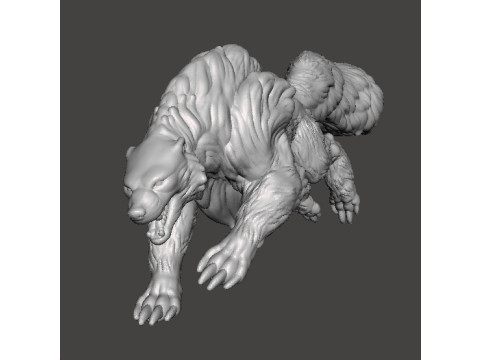 WILD WORG MINIATURE MODEL FOR FANTASY GAMES RPG DND Modelo de impresión 3D