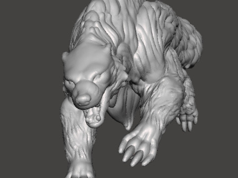 WILD WORG MINIATURE MODEL FOR FANTASY GAMES RPG DND Modelo de impresión 3D
