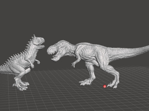 JP CARNOTAURUS FIGURE MODEL ANIMAL STATUE WILDLIFE DINOSAUR Modèles 3D en vedette