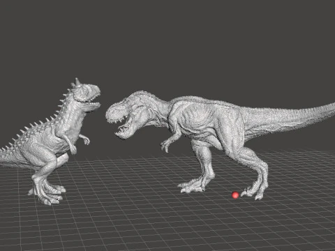 JP CARNOTAURUS FIGURE MODEL ANIMAL STATUE WILDLIFE DINOSAUR 3D Print Model