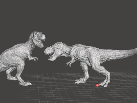 JP REALISTIC T-REX DINOSAUR FIGURE MODEL STATUE WILDLIFE Modello di stampa 3D