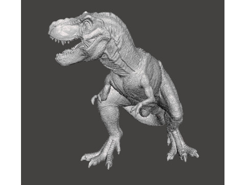 JP REALISTIC T-REX DINOSAUR FIGURE MODEL STATUE WILDLIFE Modello di stampa 3D