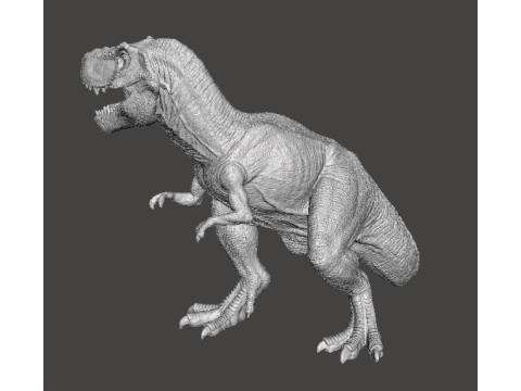 JP REALISTIC T-REX DINOSAUR FIGURE MODEL STATUE WILDLIFE Modello di stampa 3D