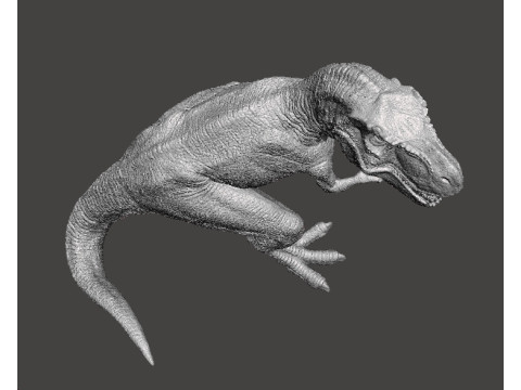 JP REALISTIC T-REX DINOSAUR FIGURE MODEL STATUE WILDLIFE Modello di stampa 3D