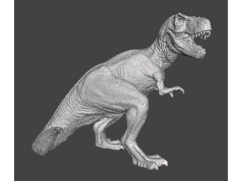 JP REALISTIC T-REX DINOSAUR FIGURE MODEL STATUE WILDLIFE Modello di stampa 3D