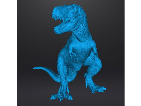 JP REALISTIC T-REX DINOSAUR FIGURE MODEL STATUE WILDLIFE Modello di stampa 3D
