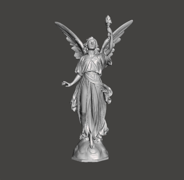 ANGEL WITH TORCH WISDOM STATUE ART SCULPTURE FIGURE MODEL 3D Принт Модель .c4d .max .obj .3ds .fbx .stl .blend