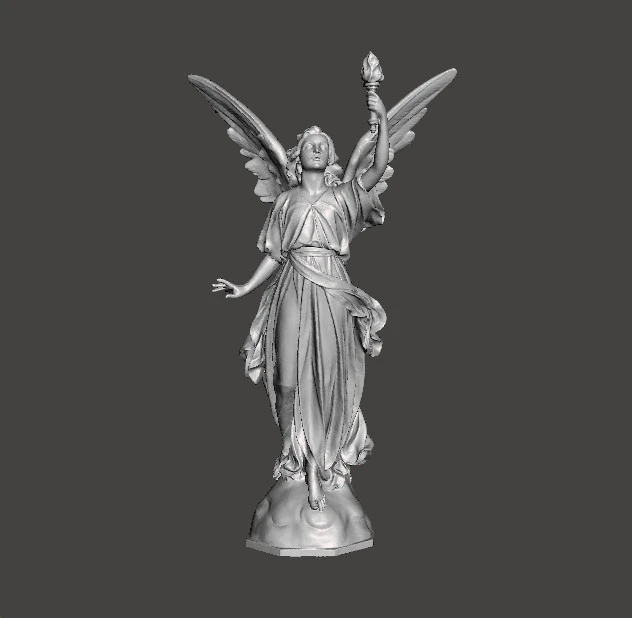 ANGEL WITH TORCH WISDOM STATUE ART SCULPTURE FIGURE MODEL 3D Print Model .c4d .max .obj .3ds .fbx .stl .blend 