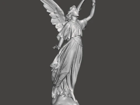 ANGEL WITH TORCH WISDOM STATUE ART SCULPTURE FIGURE MODEL 3D Print Model