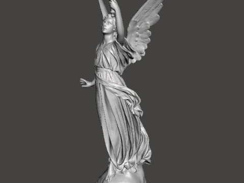 ANGEL WITH TORCH WISDOM STATUE ART SCULPTURE FIGURE MODEL 3D Print Model