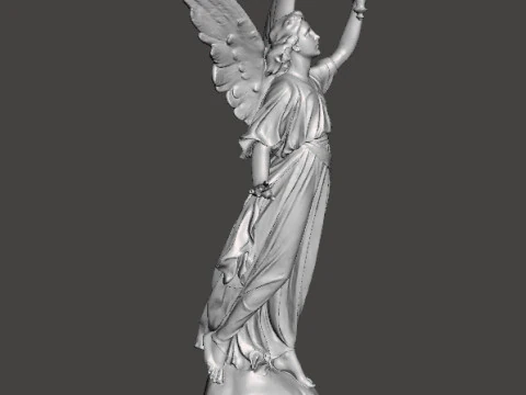 ANGEL WITH TORCH WISDOM STATUE ART SCULPTURE FIGURE MODEL 3D Print Model