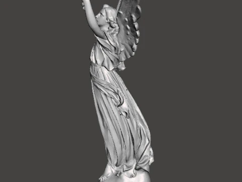 ANGEL WITH TORCH WISDOM STATUE ART SCULPTURE FIGURE MODEL 3D Print Model