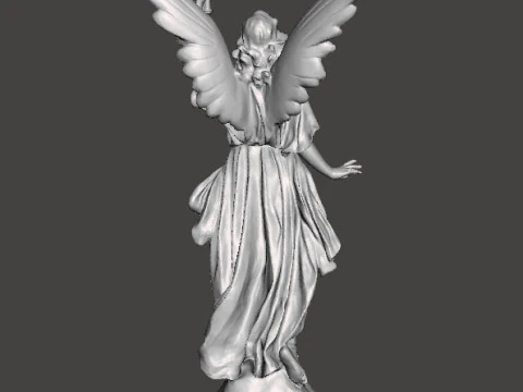 ANGEL WITH TORCH WISDOM STATUE ART SCULPTURE FIGURE MODEL 3D Print Model
