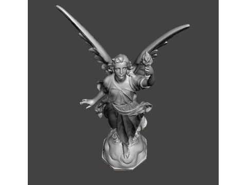 ANGEL WITH TORCH WISDOM STATUE ART SCULPTURE FIGURE MODEL 3D Print Model