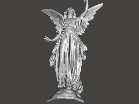 ANGEL WITH TORCH WISDOM STATUE ART SCULPTURE FIGURE MODEL 3D Print Model