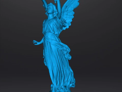 ANGEL WITH TORCH WISDOM STATUE ART SCULPTURE FIGURE MODEL 3D Print Model