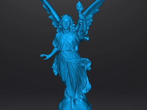 ANGEL WITH TORCH WISDOM STATUE ART SCULPTURE FIGURE MODEL 3D Print Model