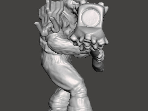 BRUTE CHIEFTAIN WITH GRAVITY HAMMER MINIATURE MODEL FOR SCIFI GAMES RPG Modelo de impresión 3D